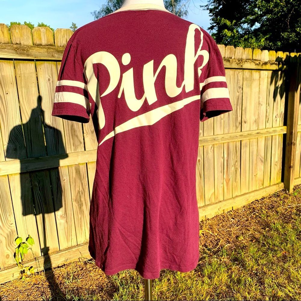 VS PINK Logo Back Graphic Tee Medium